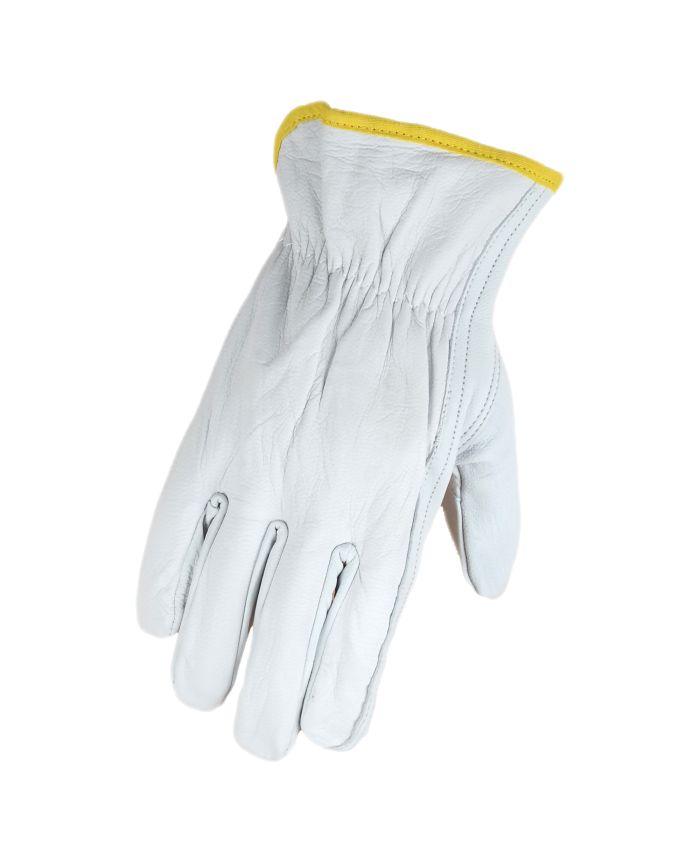 white leather gardening gloves Goatskin Driver's Gloves