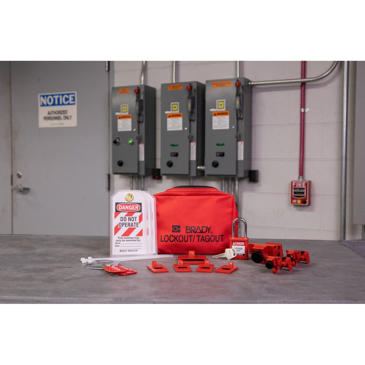 Electrical Breaker Lockout Tagout Kit with Nylon Padlock - Safety Store ...