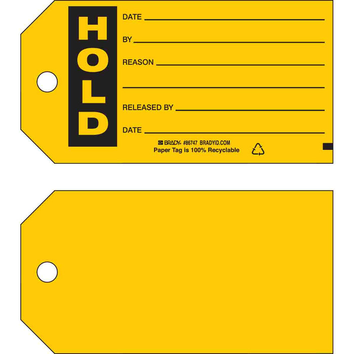 Production Status Tags - Mann Supply BradyIndustrial Products