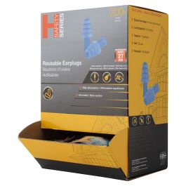 Reusable Earplugs (Box of 200 Pairs)