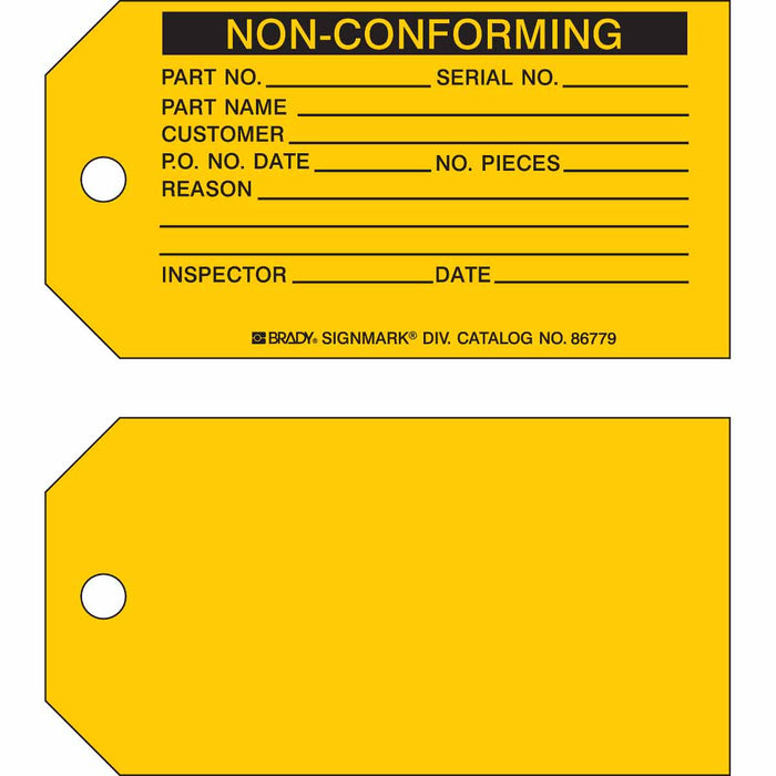 Production Status Tags - Mann Supply BradyIndustrial Products