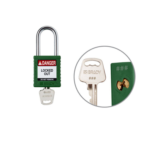 Nylon Padlocks - Mann Supply BradyIndustrial Products