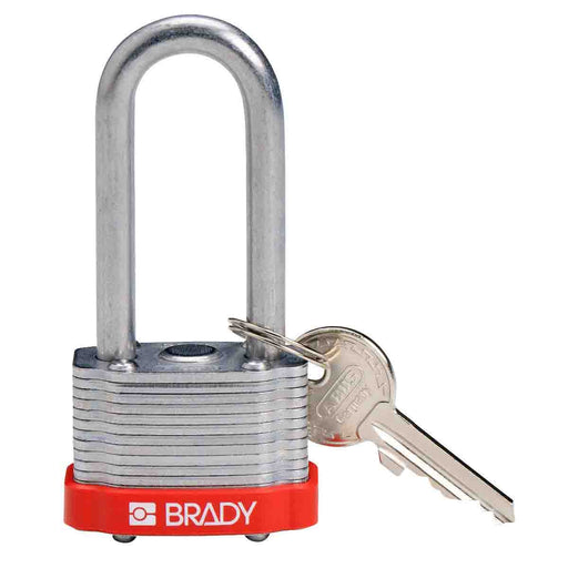 Steel Lockout Padlocks - Keyed Different, 1.5" Shackle Clearance, Durable for Manufacturing, Mining & Construction Security - Mann Supply Brady