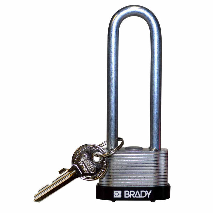 Steel Lockout Padlocks - Keyed Different, 1.5&quot; Shackle Clearance, Durable for Manufacturing, Mining &amp; Construction Security - Mann Supply Brady