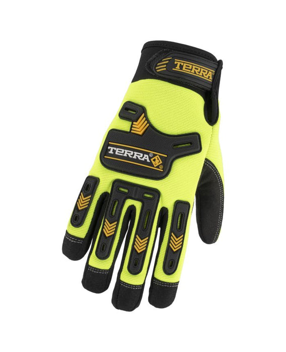 HI-VIS IMPACT PERFORMANCE GLOVES (This product is sold in multiples of 6)